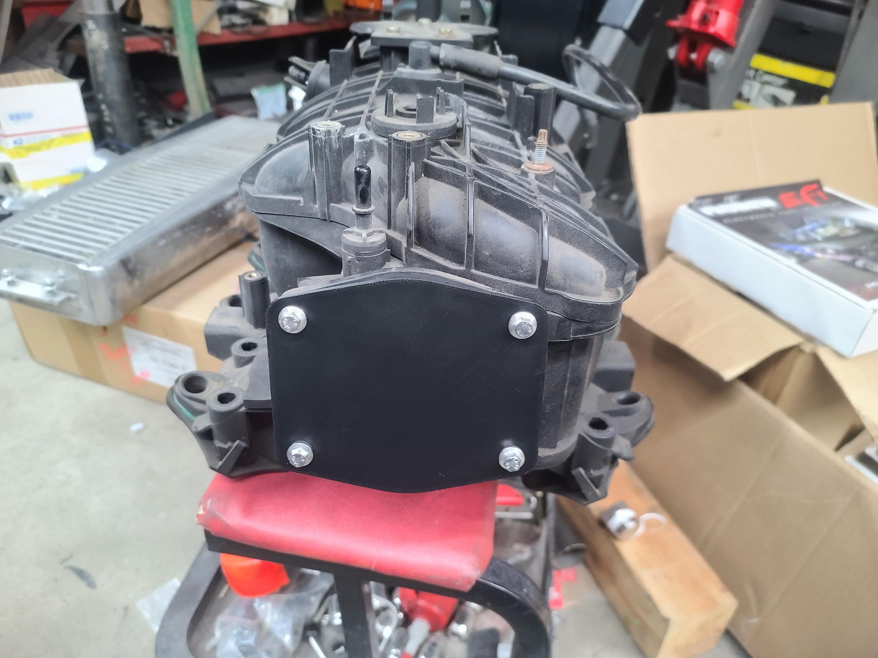 Throttle Body Block Off Plate for Gen IV LS and Most Aftermarket LS Intakes
