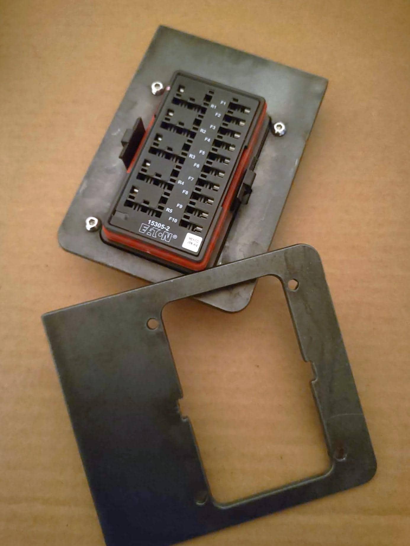 Weld-In Mounting Bracket for Eaton Bussmann 15300 Series Fuse and Relay Panel