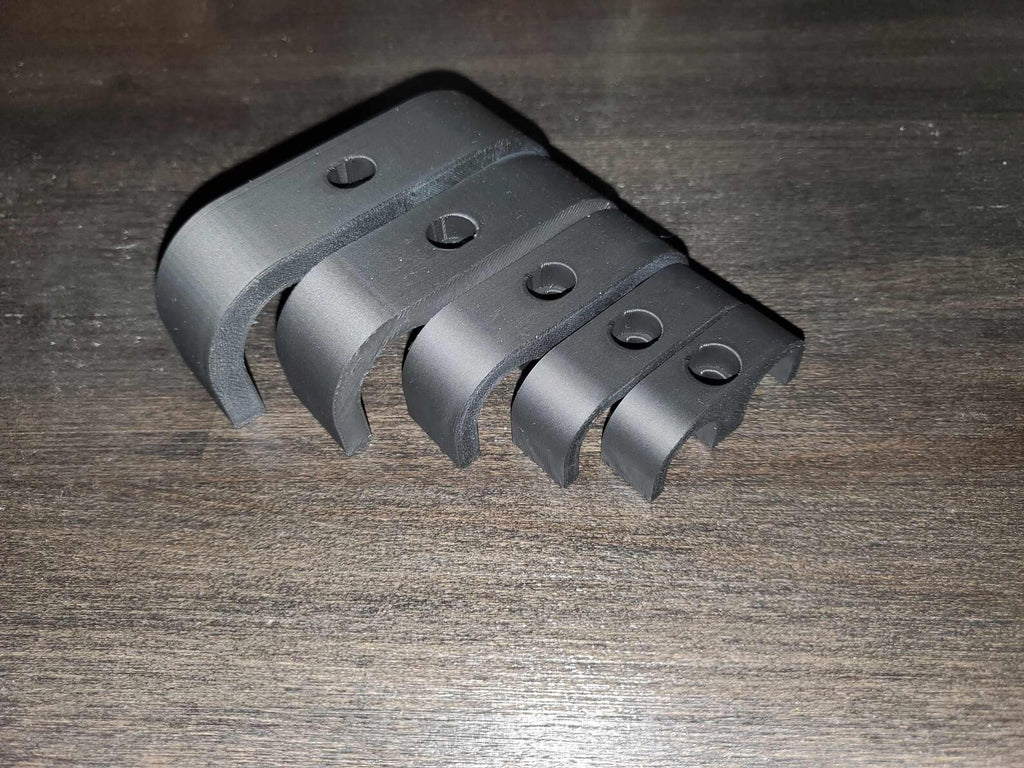 Dual AN braided hose flat mounts (pack of 5)