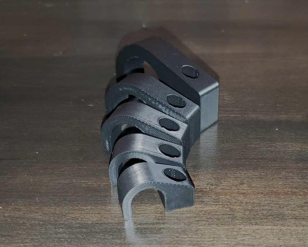 Single AN braided hose flat mounts (pack of 5)